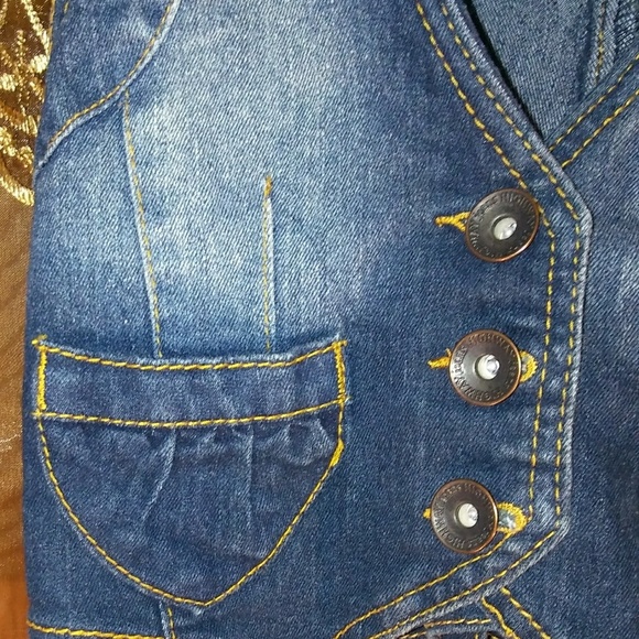 Highway Jeans Denim Vest Size M - Picture 3 of 8